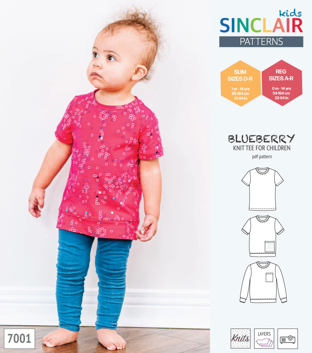 Blueberry classic knit tee for children (PDF) - Image 13