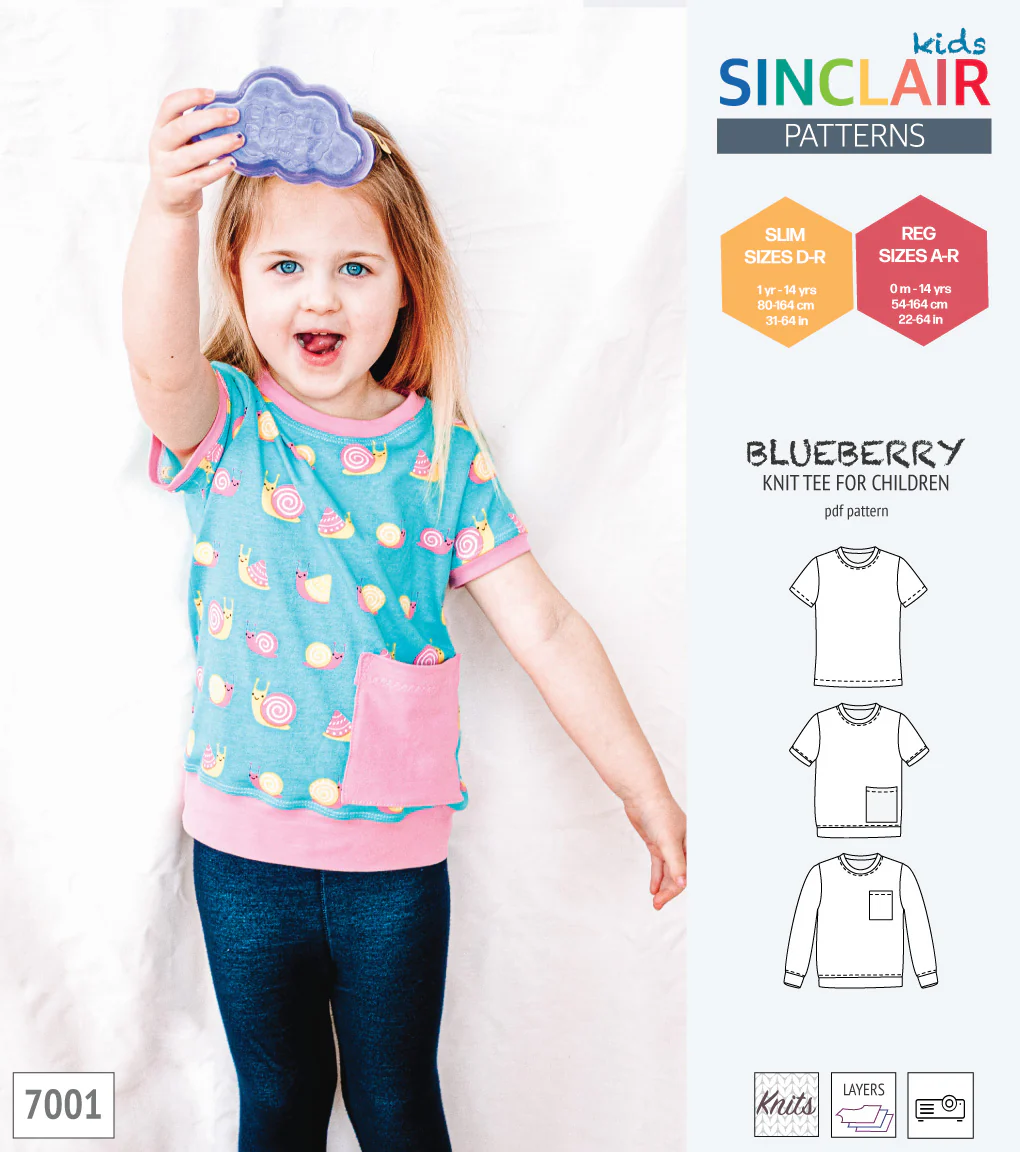 Blueberry classic knit tee for children (PDF) - Image 14
