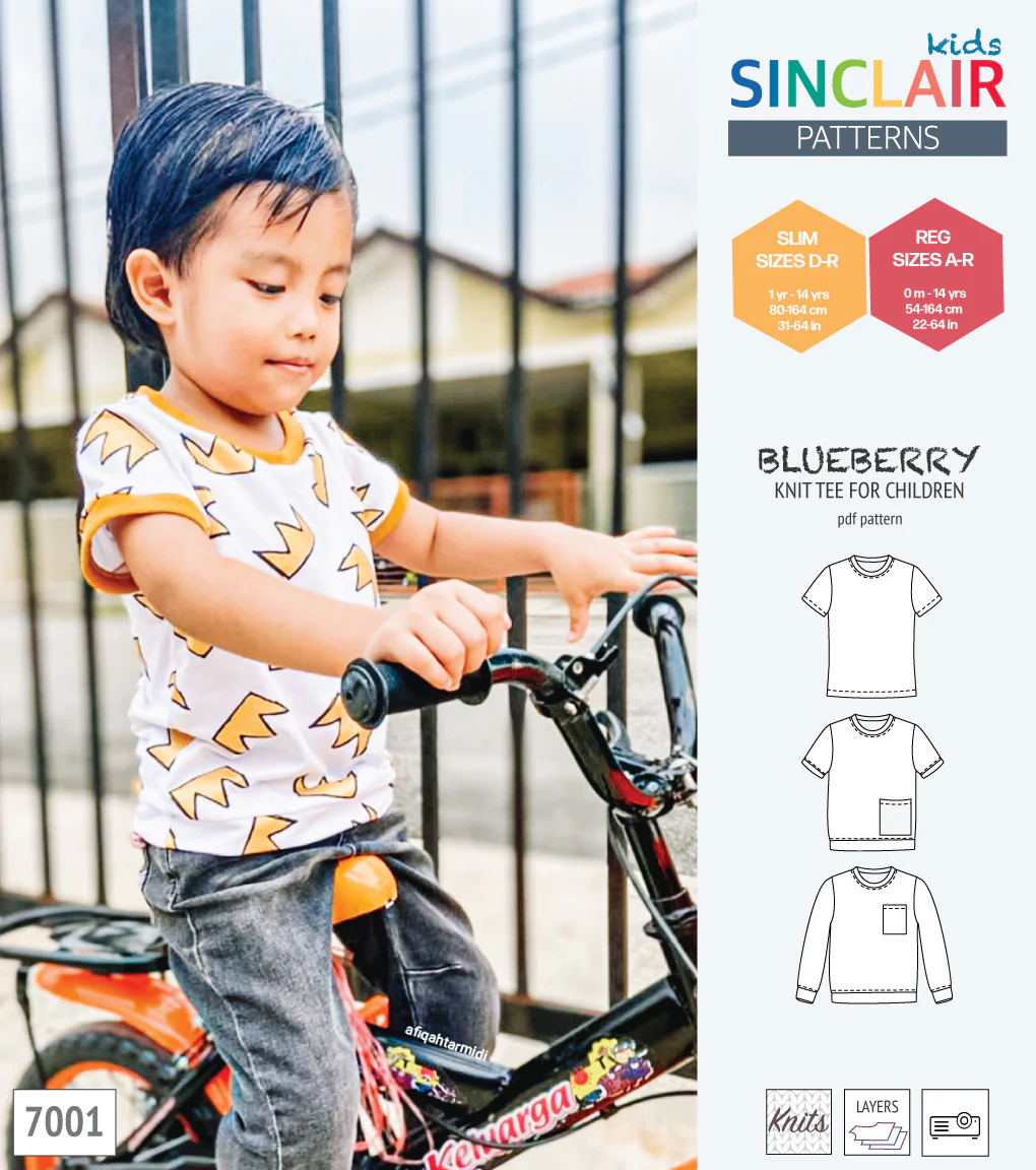Blueberry classic knit tee for children (PDF) - Image 15