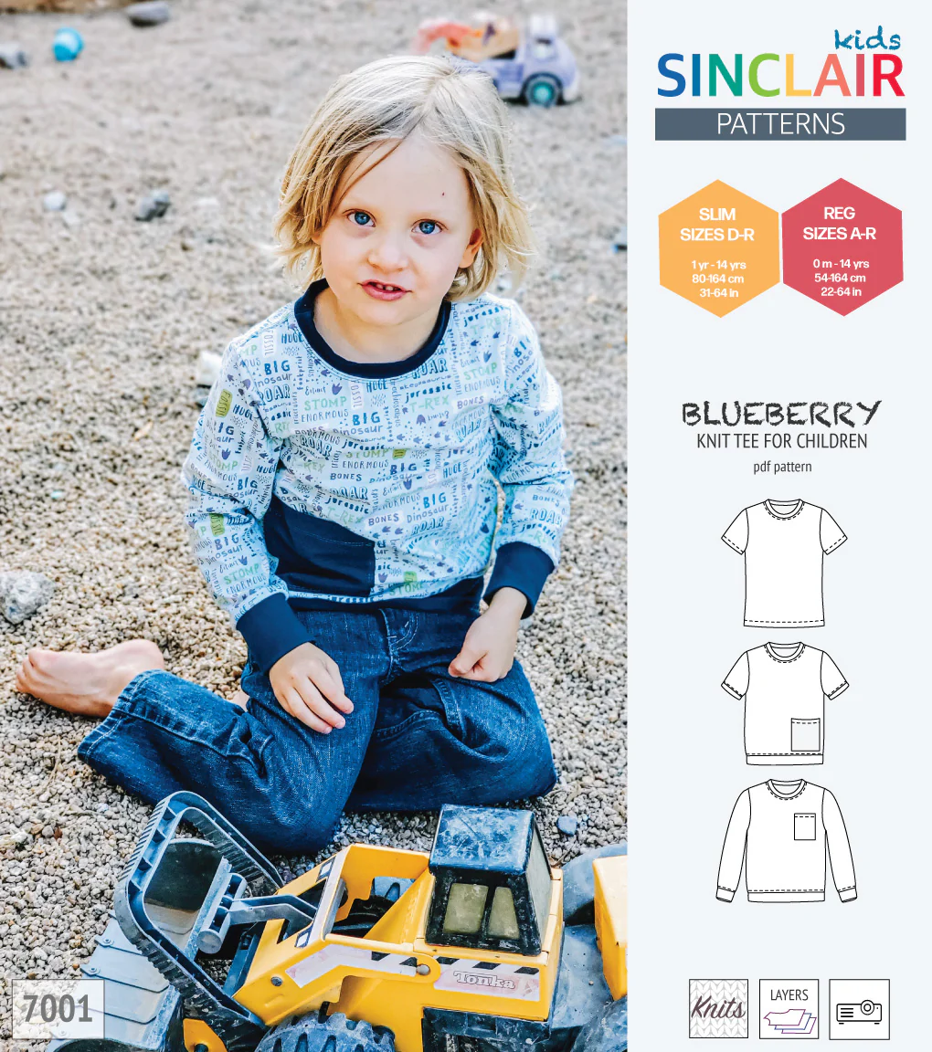 Blueberry classic knit tee for children (PDF) - Image 16