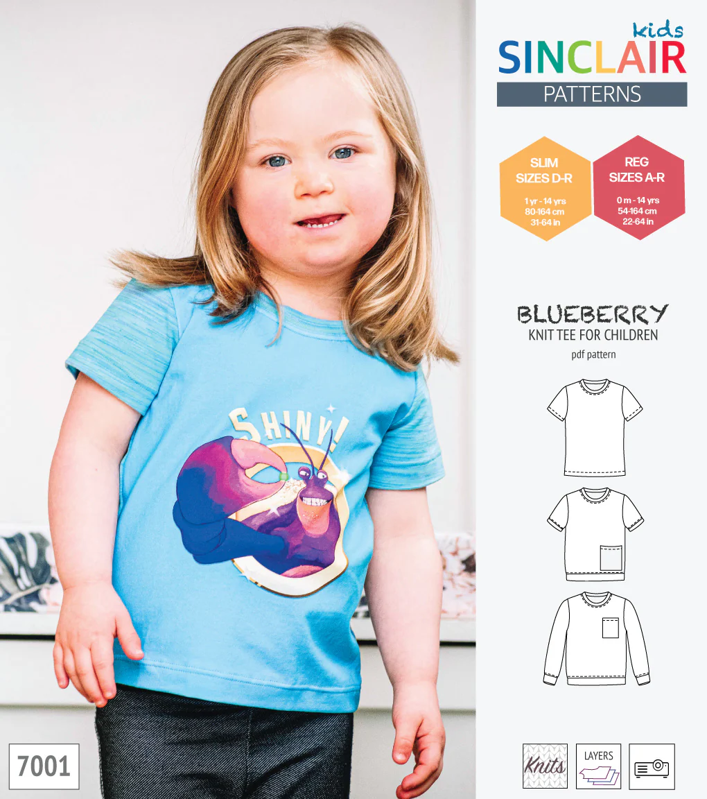 Blueberry classic knit tee for children (PDF) - Image 19