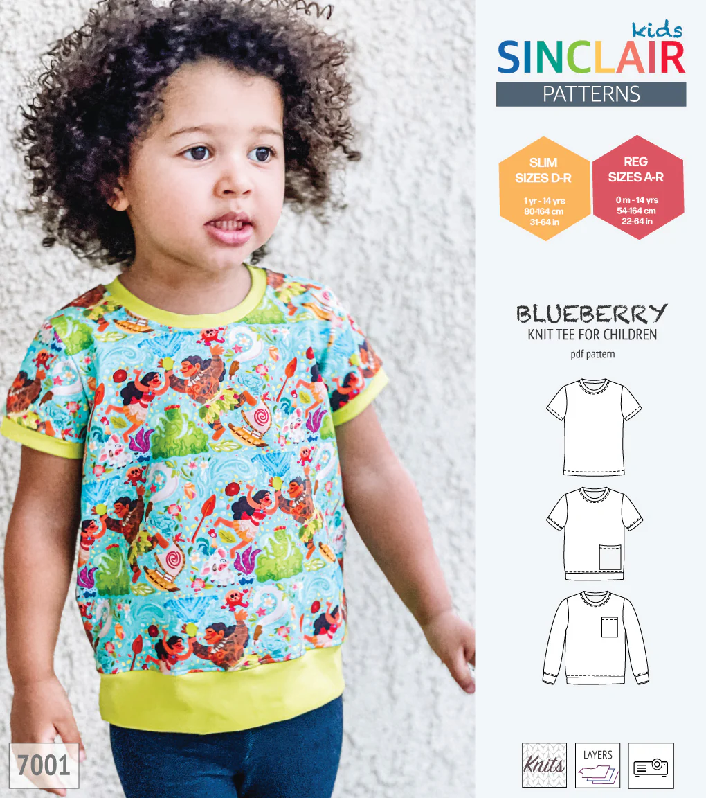 Blueberry classic knit tee for children (PDF) - Image 20