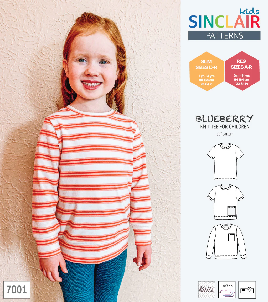 Blueberry classic knit tee for children (PDF) - Image 21