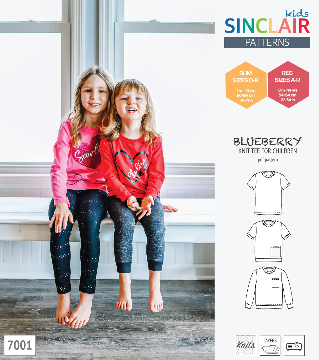 Blueberry classic knit tee for children (PDF) - Image 24