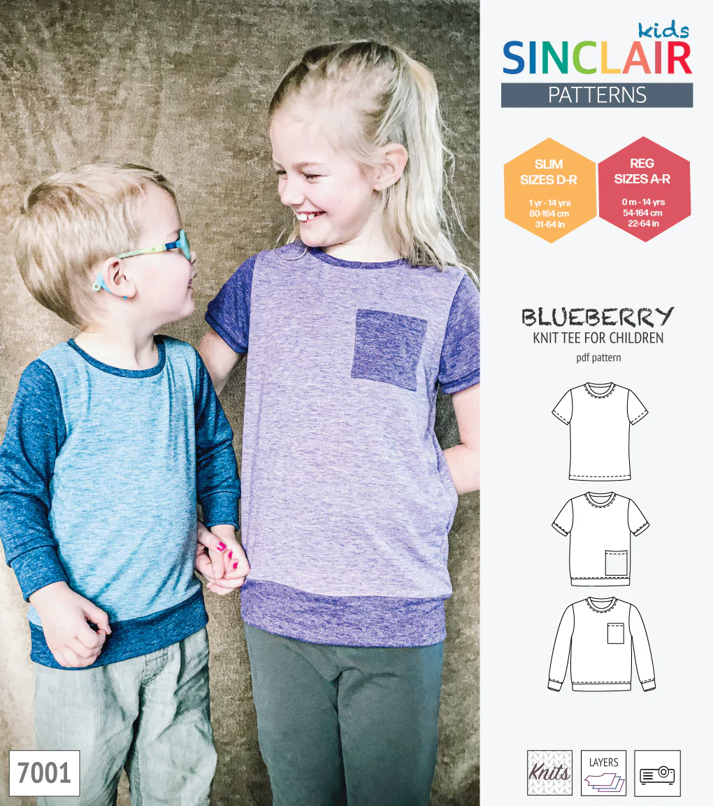Blueberry classic knit tee for children (PDF) - Image 28