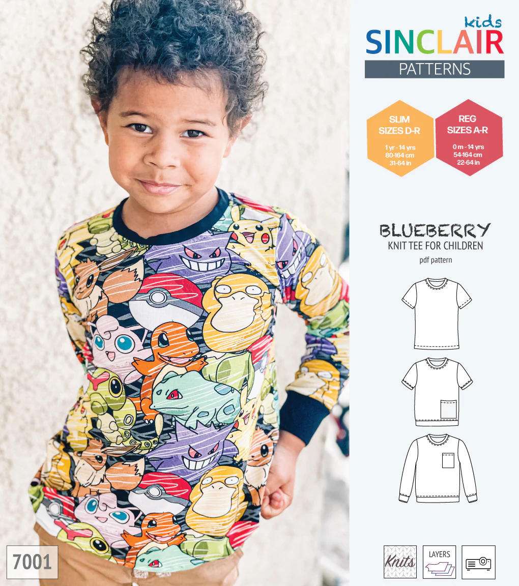 Blueberry classic knit tee for children (PDF) - Image 29
