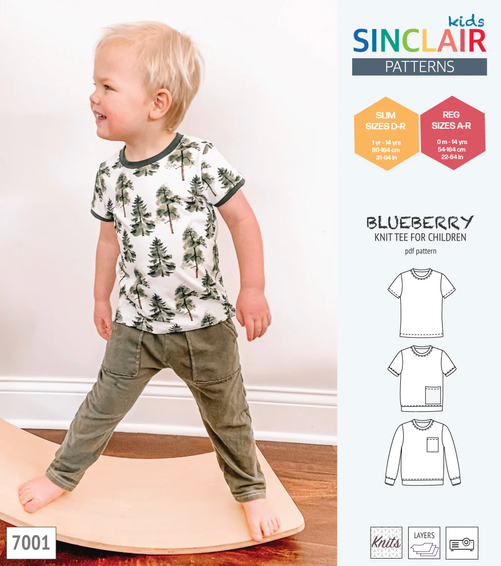 Blueberry classic knit tee for children (PDF) - Image 34