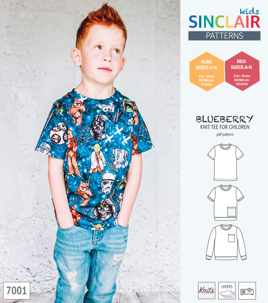 Blueberry classic knit tee for children (PDF) - Image 36