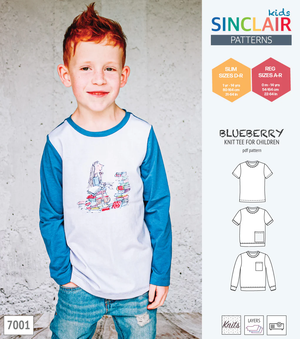 Blueberry classic knit tee for children (PDF) - Image 37