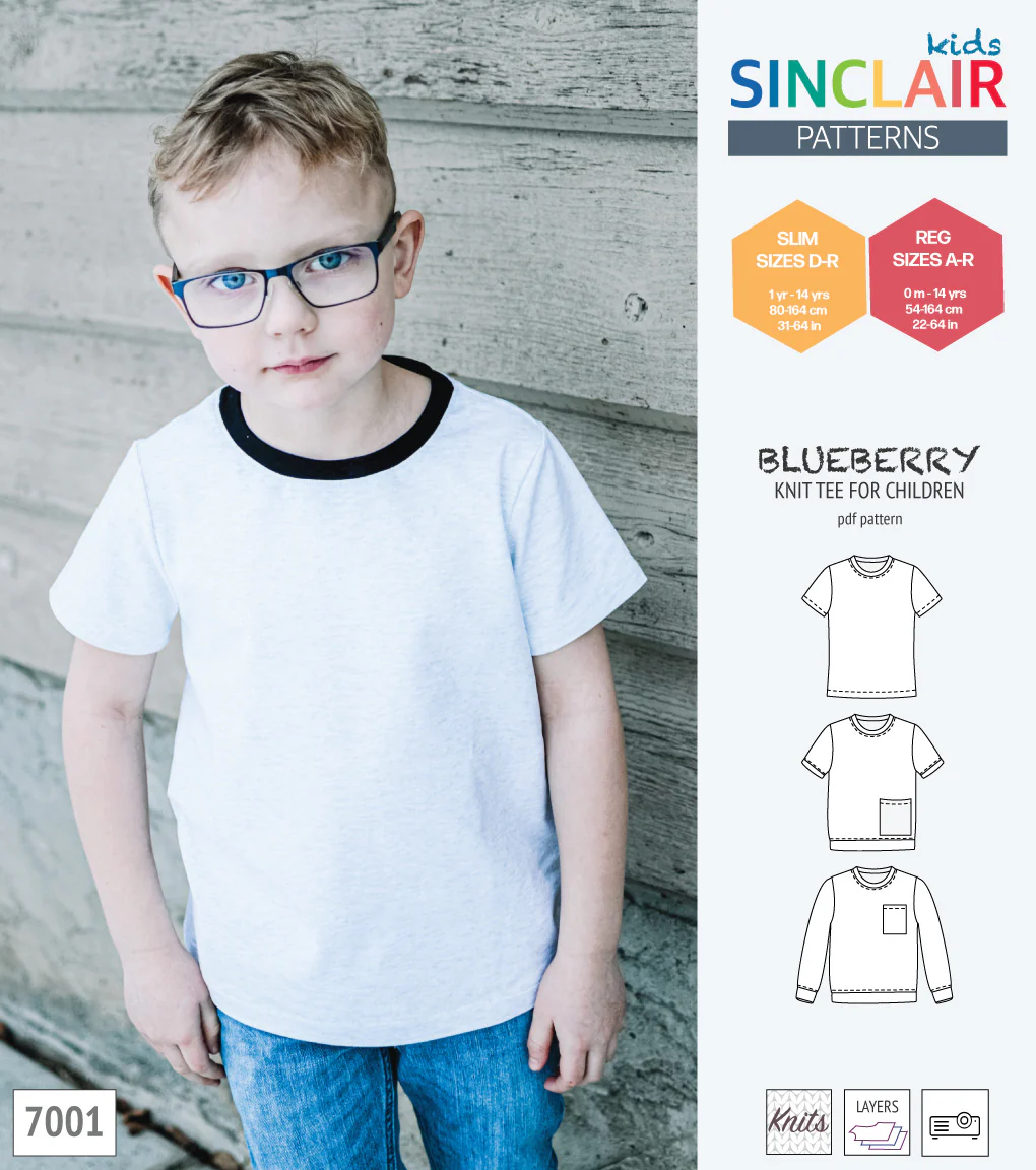 Blueberry classic knit tee for children (PDF) - Image 38