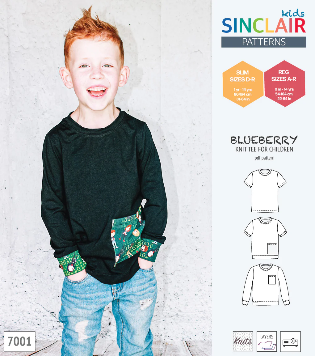 Blueberry classic knit tee for children (PDF) - Image 39