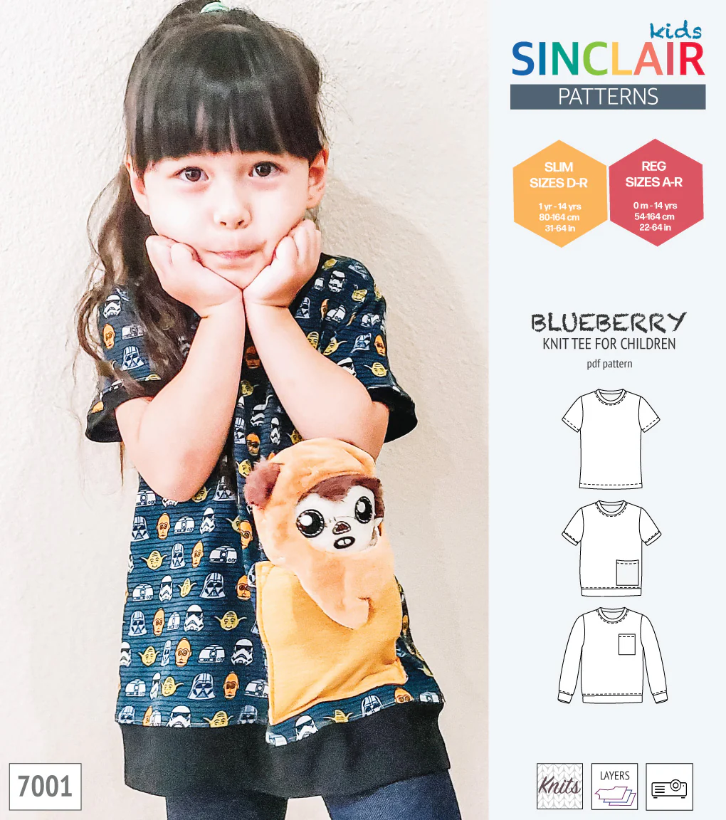 Blueberry classic knit tee for children (PDF) - Image 43