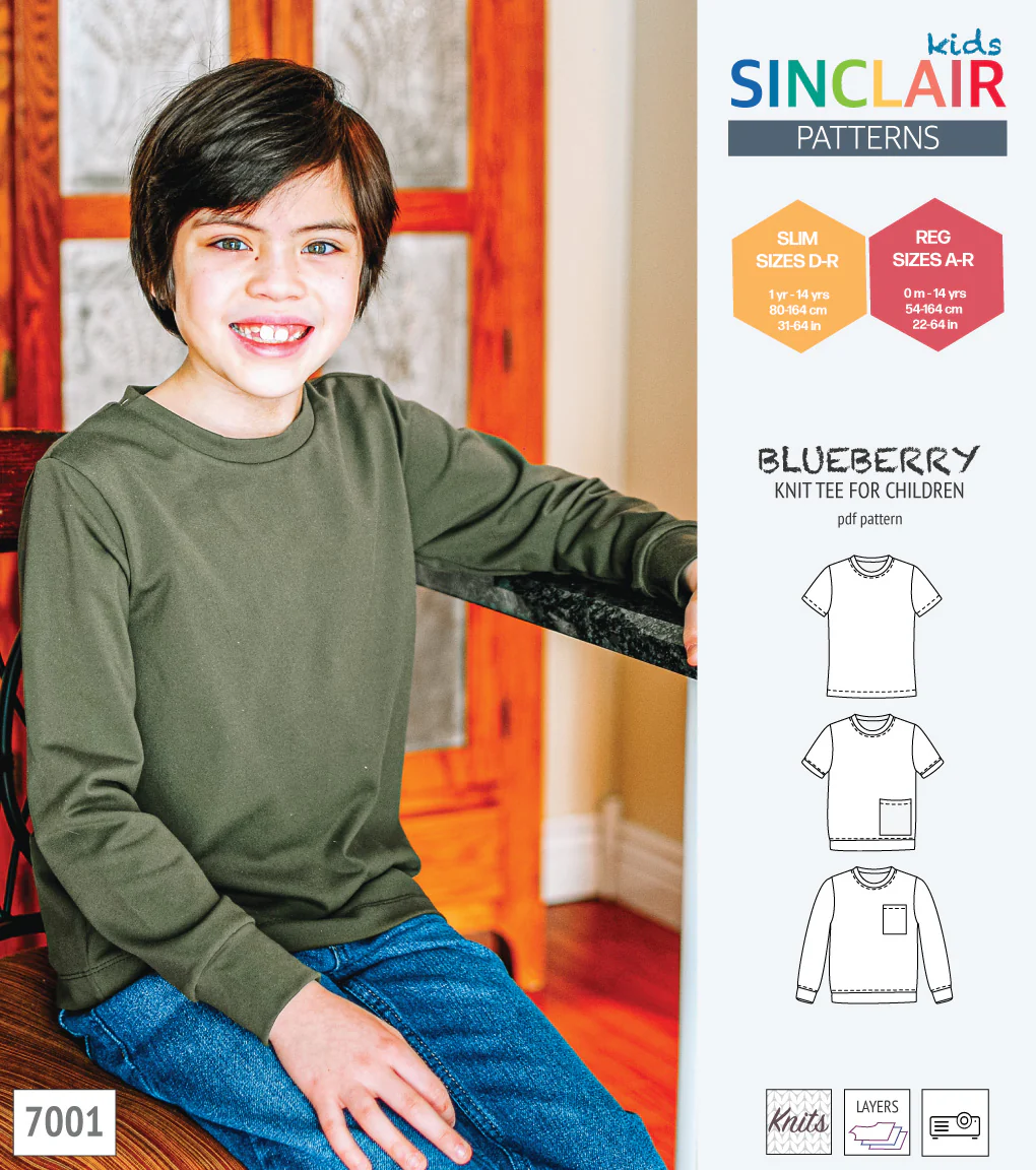 Blueberry classic knit tee for children (PDF) - Image 44
