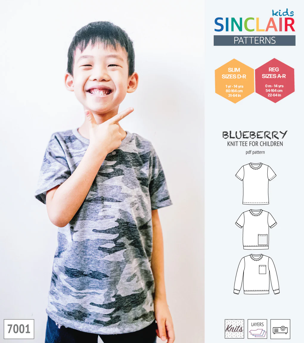 Blueberry classic knit tee for children (PDF) - Image 49