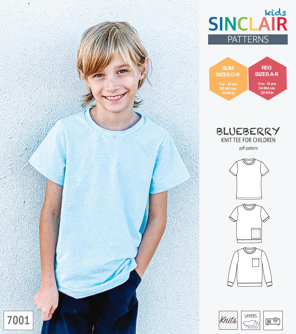 Blueberry classic knit tee for children (PDF) - Image 51