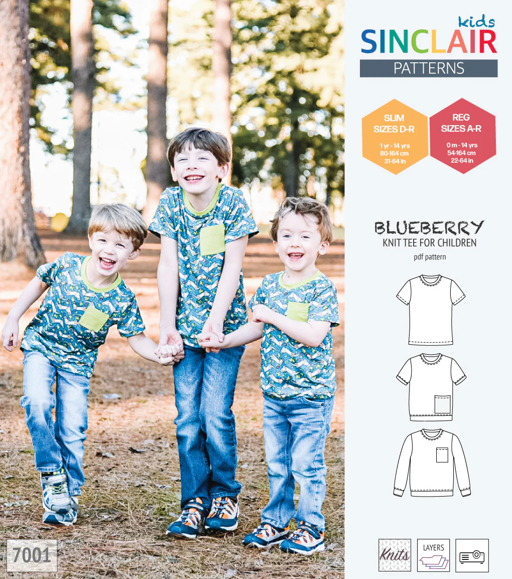 Blueberry classic knit tee for children (PDF) - Image 61