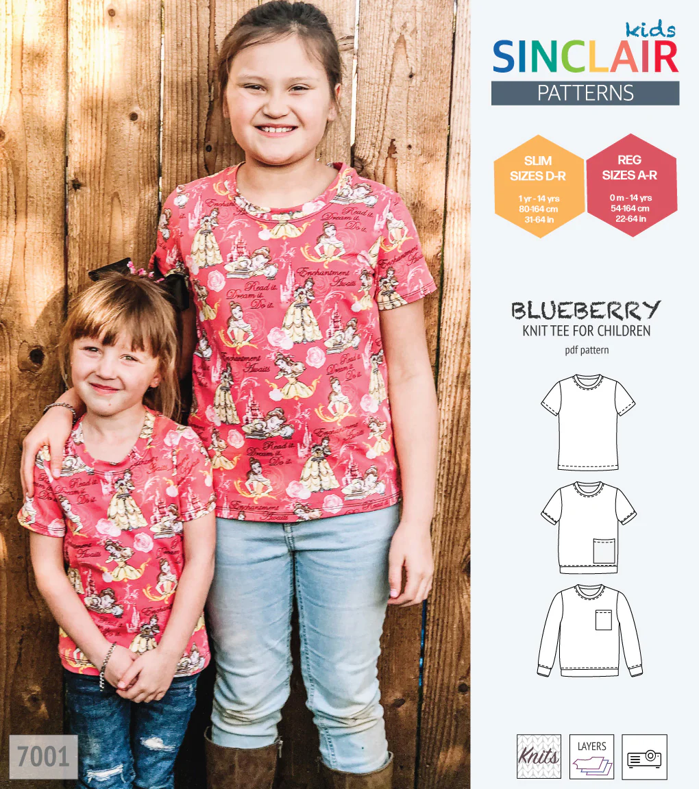 Blueberry classic knit tee for children (PDF) - Image 66