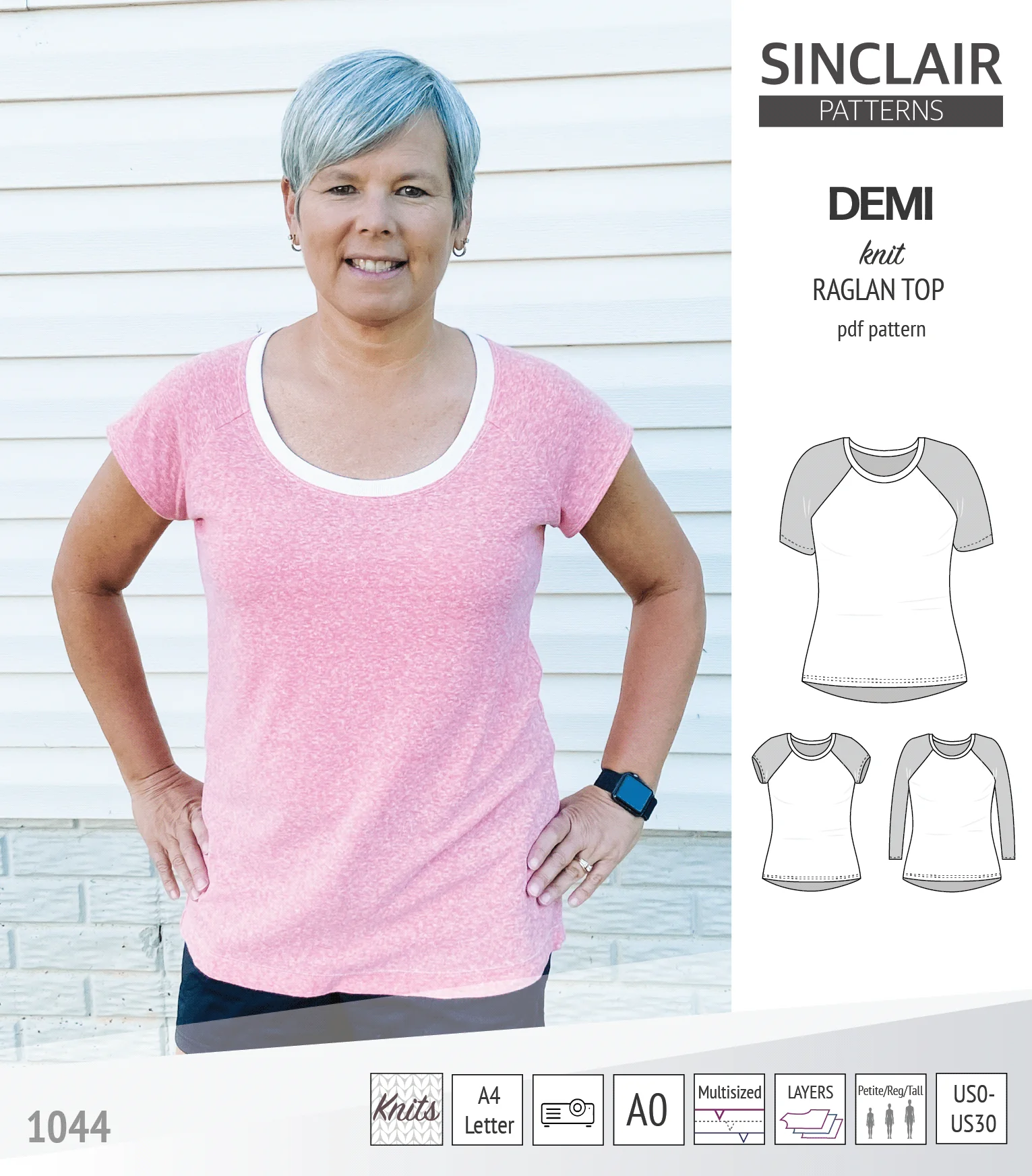 Demi classic raglan knit top (PDF) - Image 16