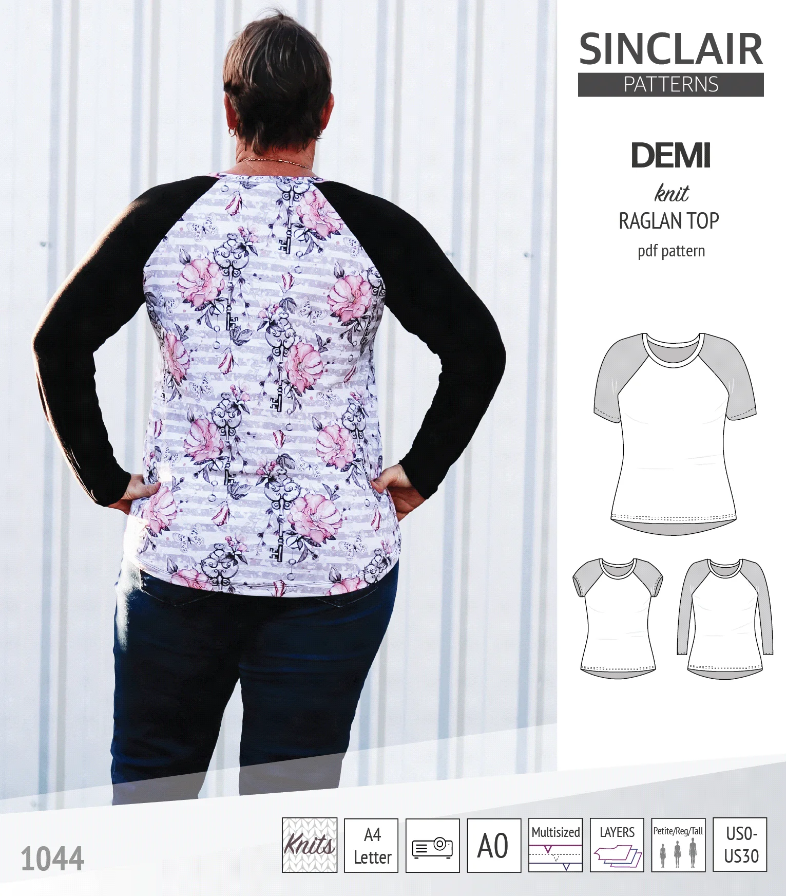 Demi classic raglan knit top (PDF) - Image 22