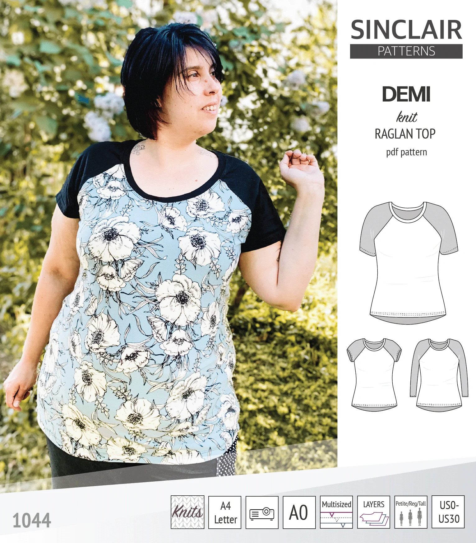 Demi classic raglan knit top (PDF) - Image 27