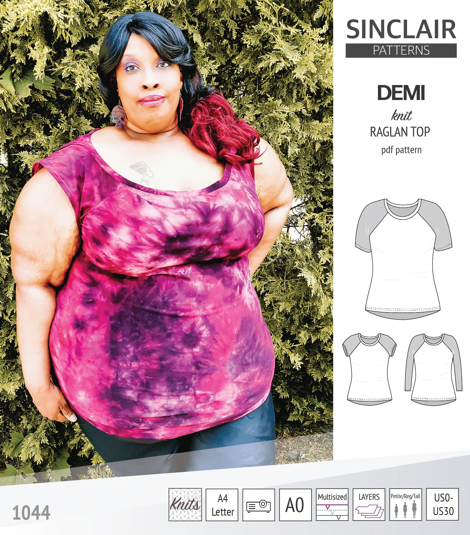 Demi classic raglan knit top (PDF) - Image 28