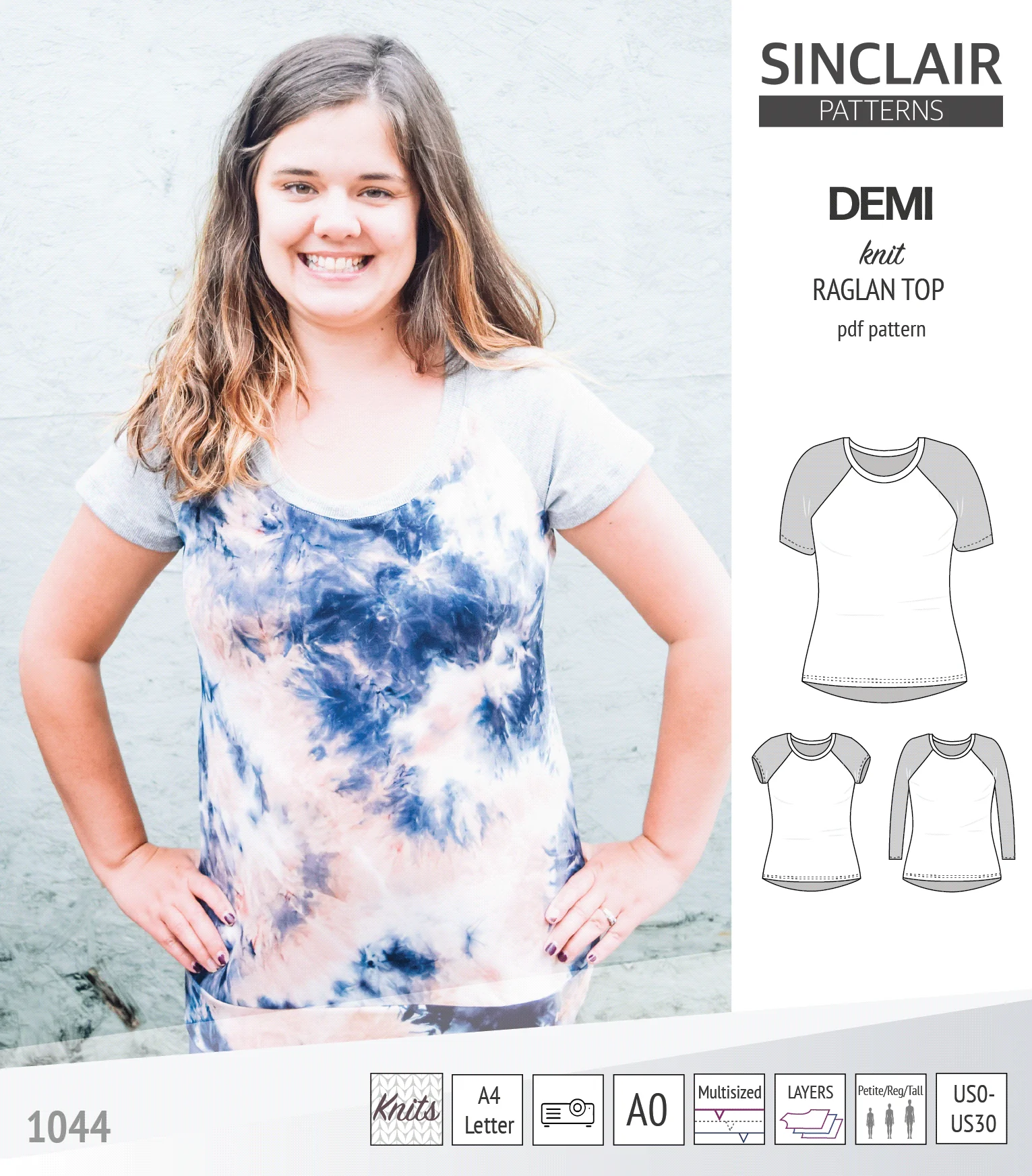 Demi classic raglan knit top (PDF) - Image 33