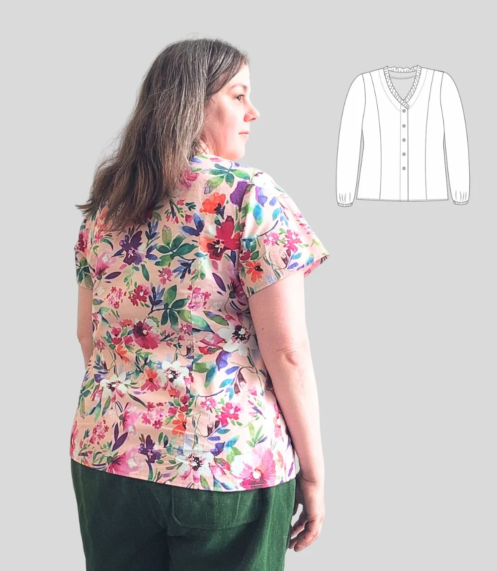 Emma woven blouse with princess seams (PDF) - Image 9