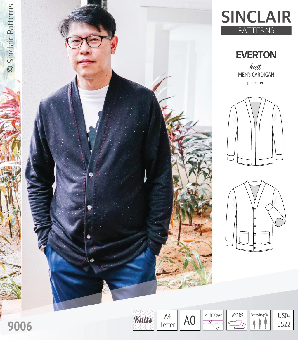 Everton classic knit cardigan for men (PDF) - Image 10