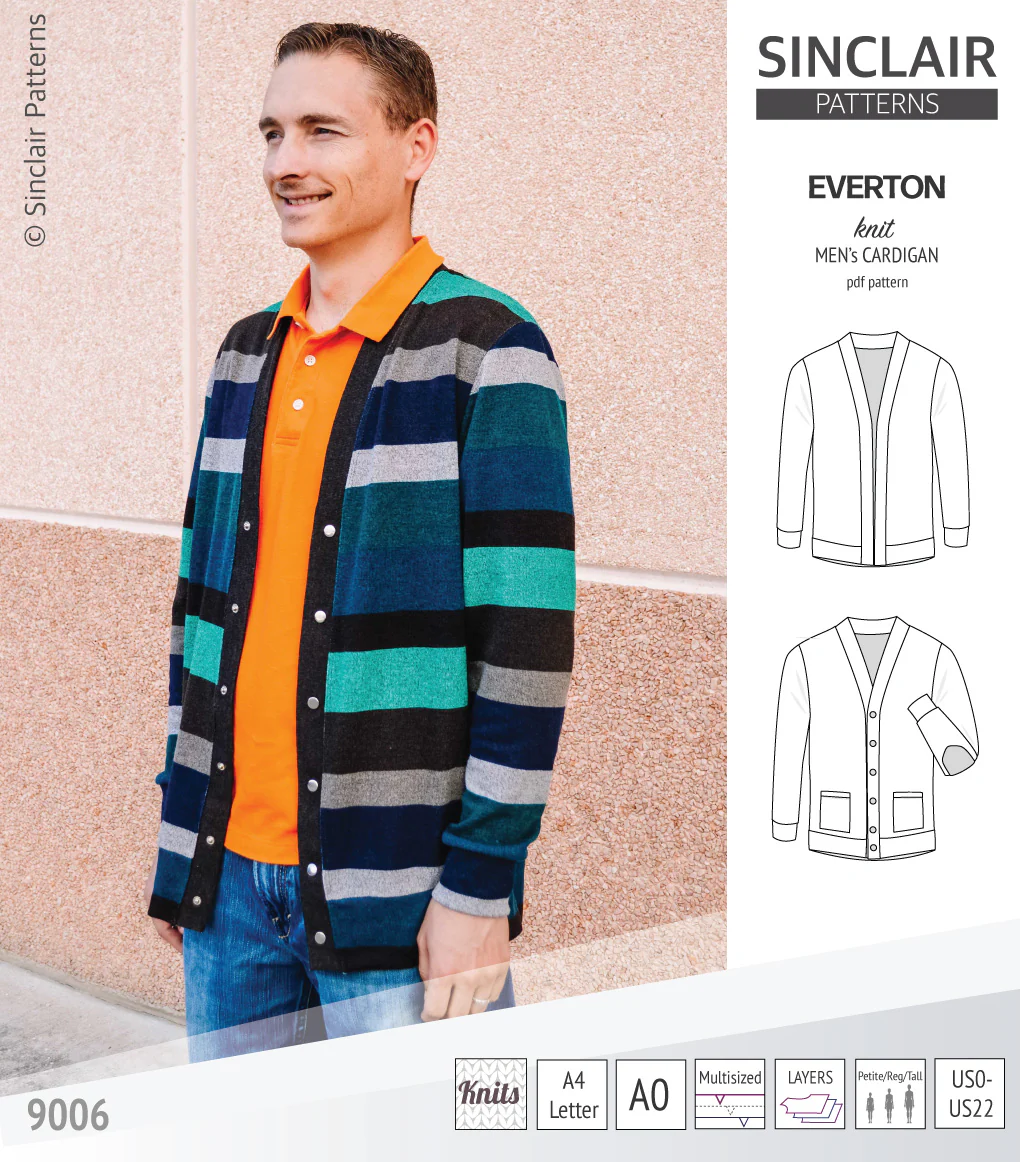 Everton classic knit cardigan for men (PDF) - Image 11