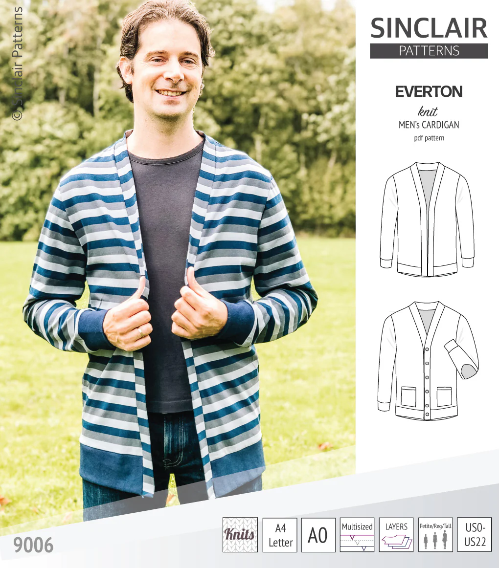 Everton classic knit cardigan for men (PDF) - Image 12