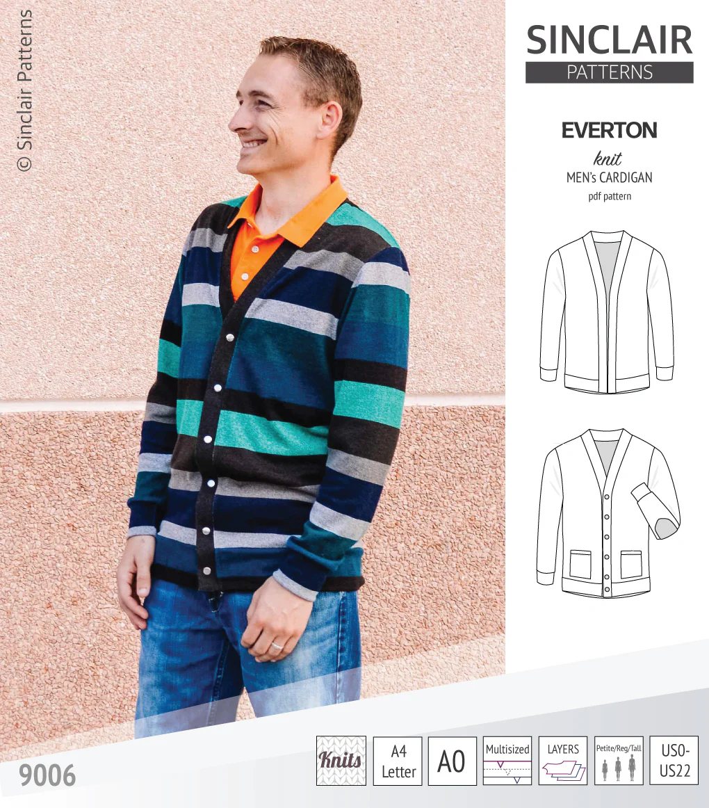 Everton classic knit cardigan for men (PDF) - Image 13