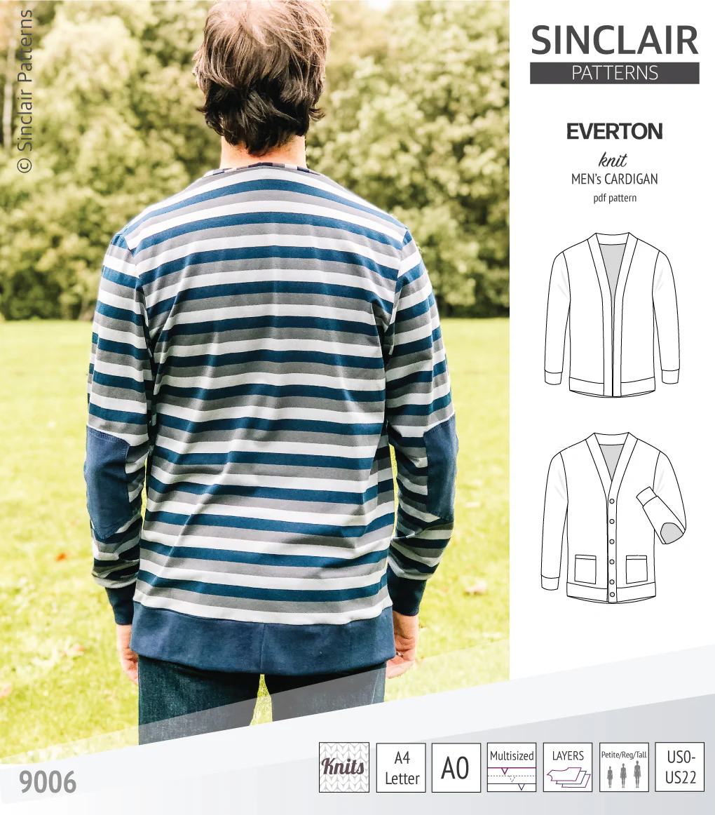 Everton classic knit cardigan for men (PDF) - Image 14