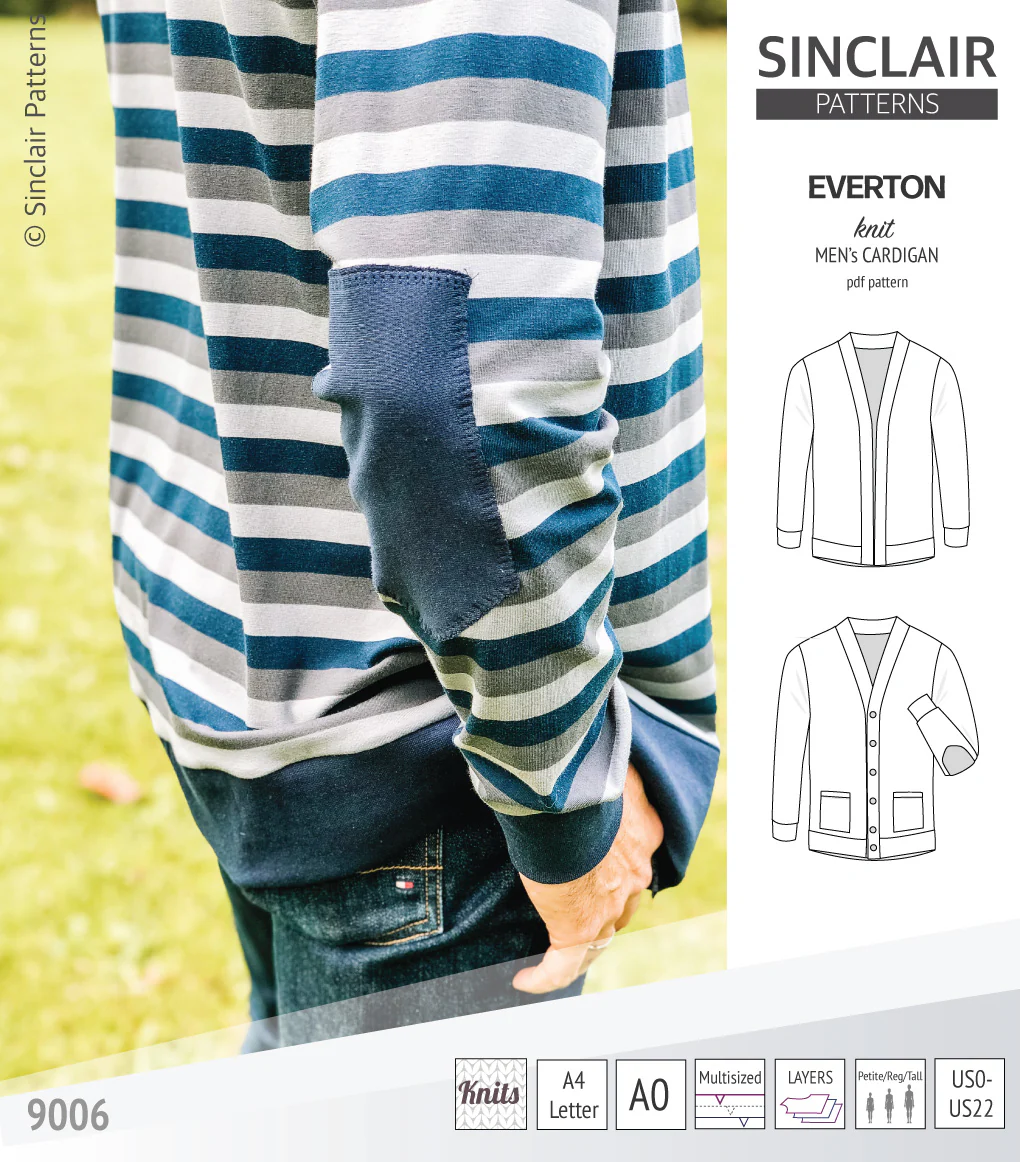 Everton classic knit cardigan for men (PDF) - Image 15