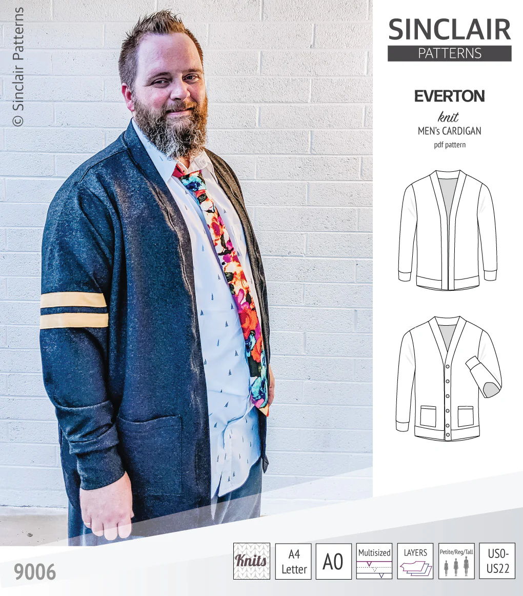 Everton classic knit cardigan for men (PDF) - Image 16