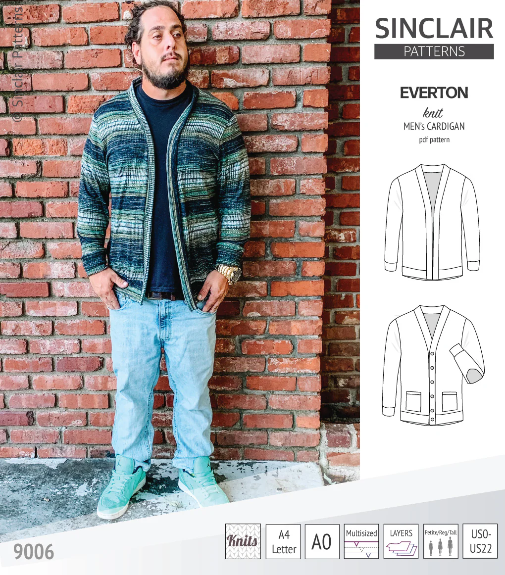 Everton classic knit cardigan for men (PDF) - Image 17