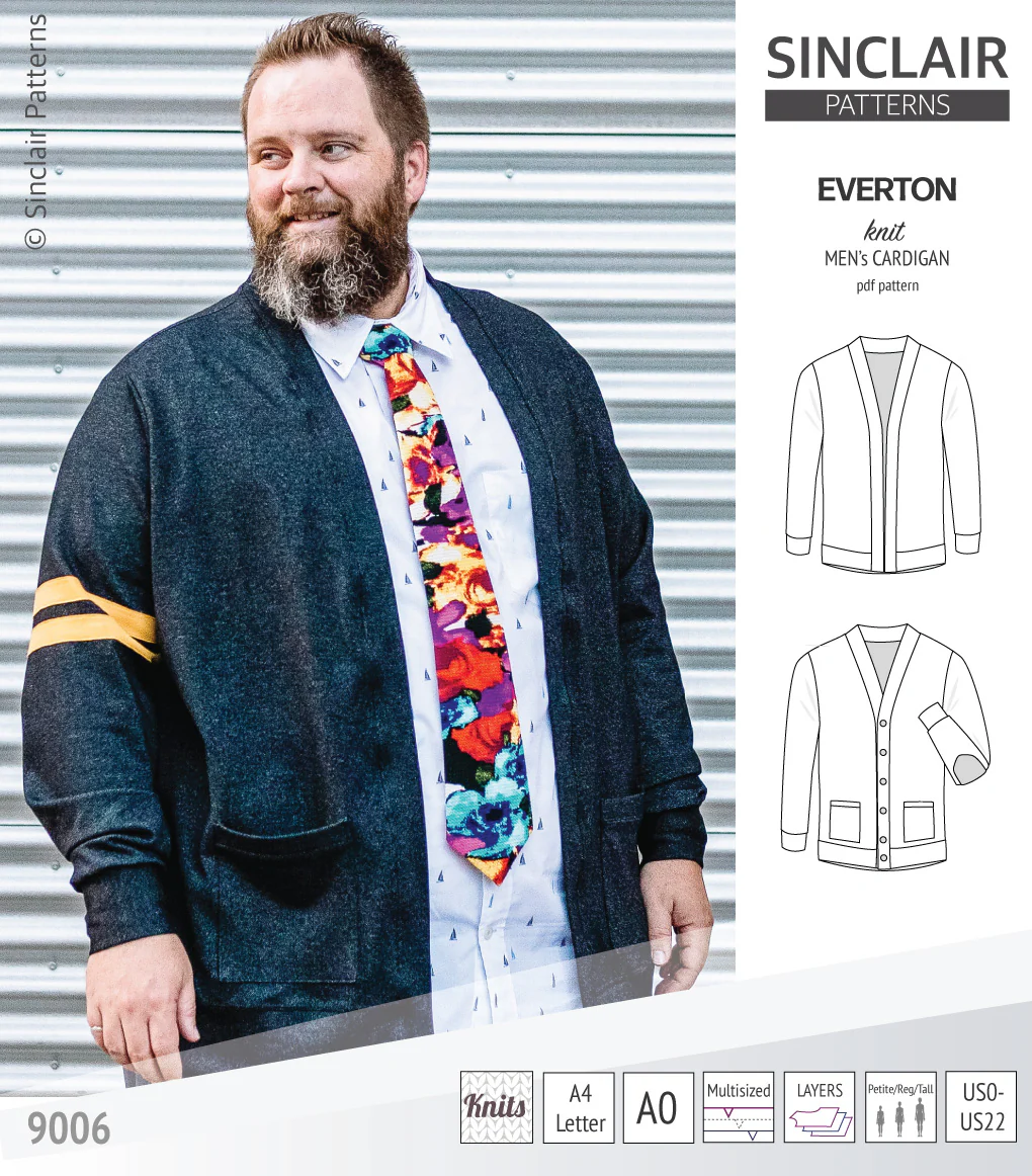 Everton classic knit cardigan for men (PDF) - Image 18