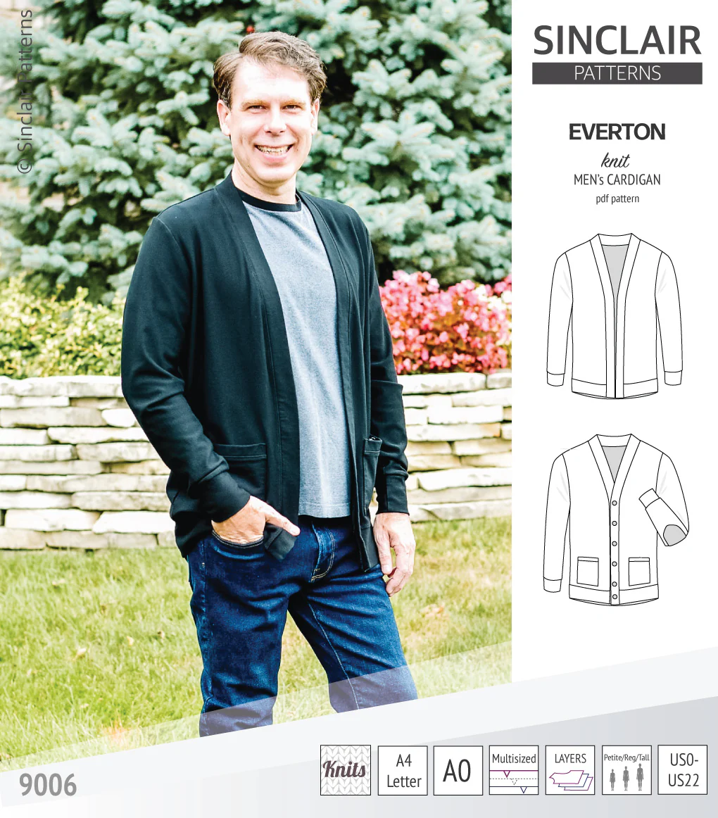 Everton classic knit cardigan for men (PDF) - Image 19