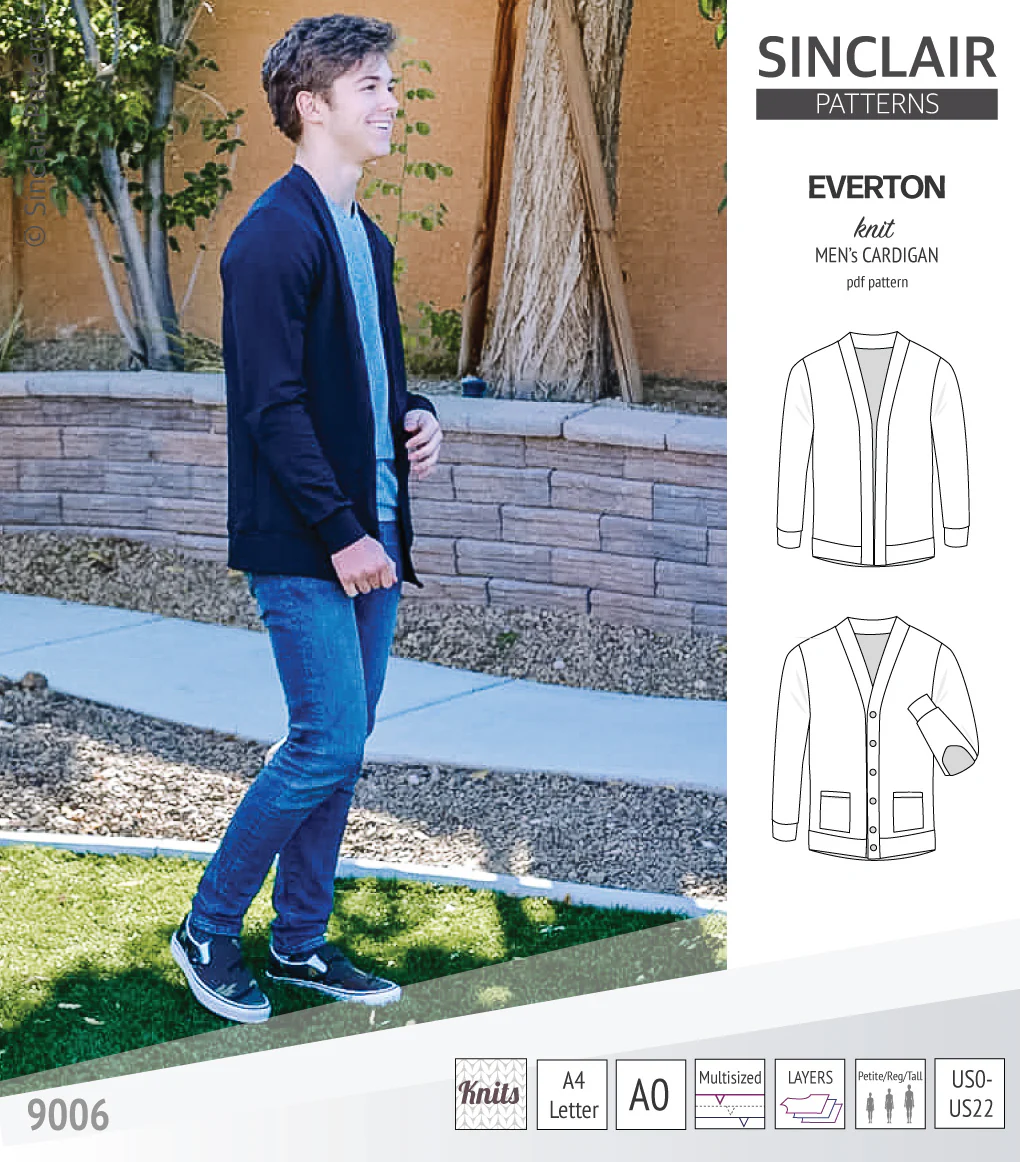 Everton classic knit cardigan for men (PDF) - Image 22