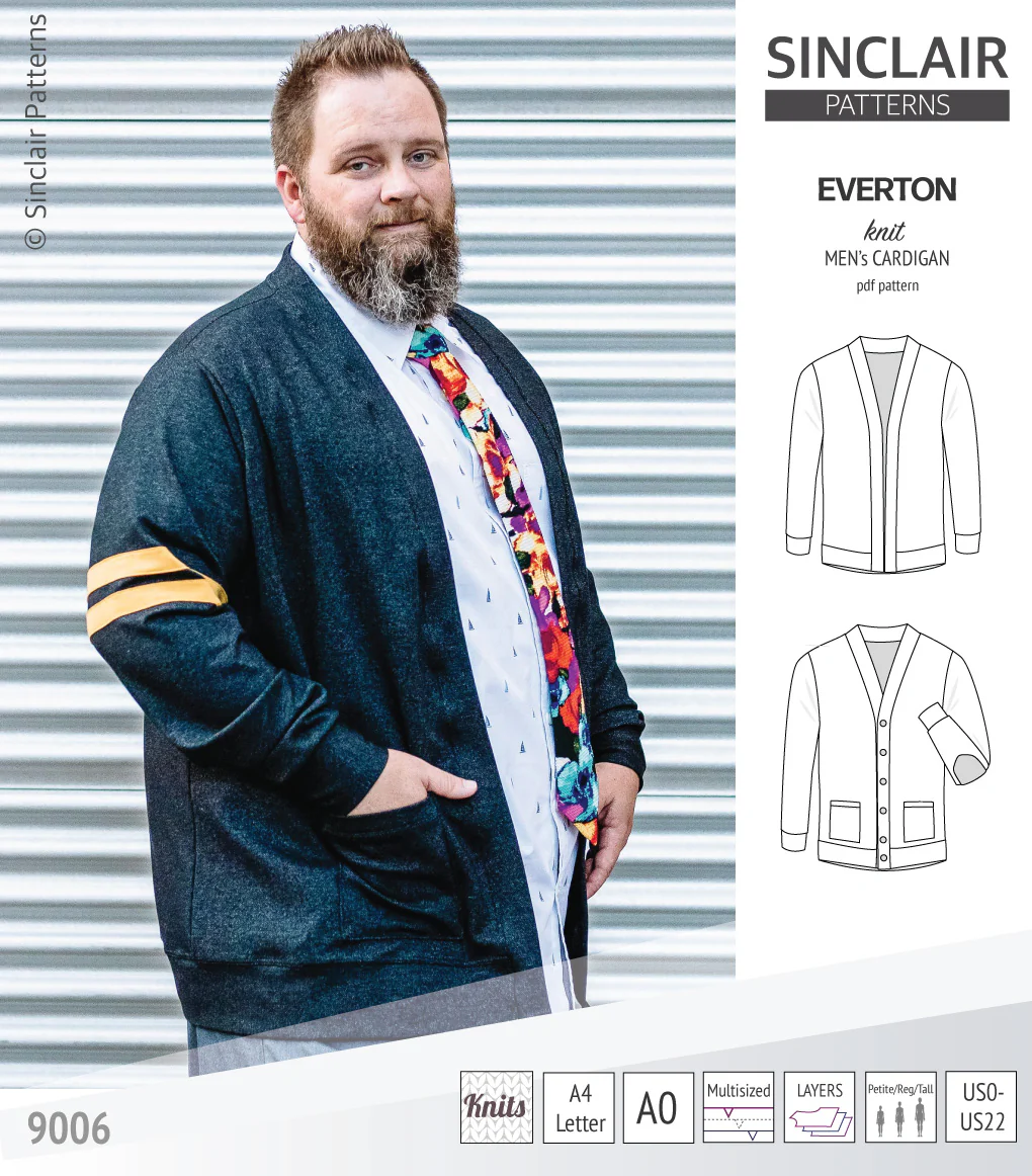 Everton classic knit cardigan for men (PDF) - Image 24
