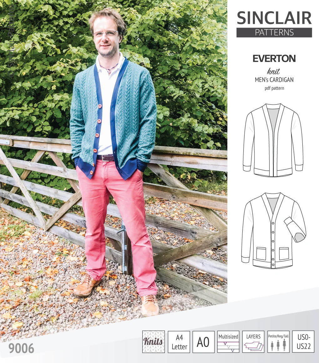 Everton classic knit cardigan for men (PDF) - Image 6