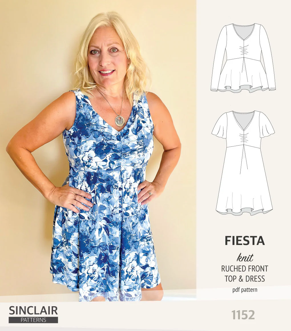 Fiesta ruched bust knit top and dress (PDF) - Image 10