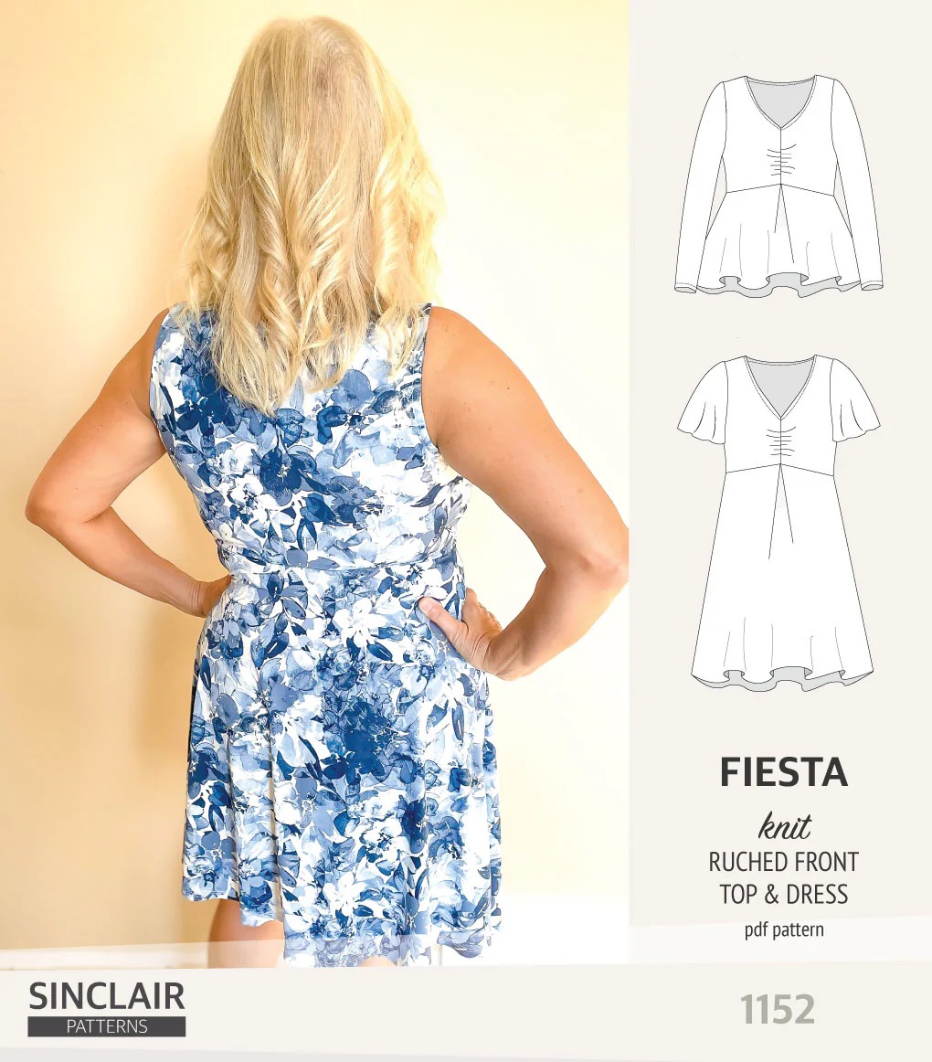Fiesta ruched bust knit top and dress (PDF) - Image 11