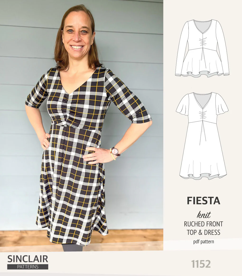 Fiesta ruched bust knit top and dress (PDF) - Image 12