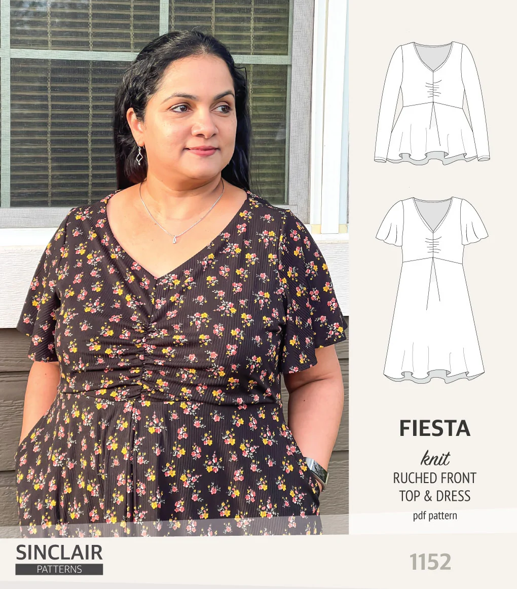 Fiesta ruched bust knit top and dress (PDF) - Image 15