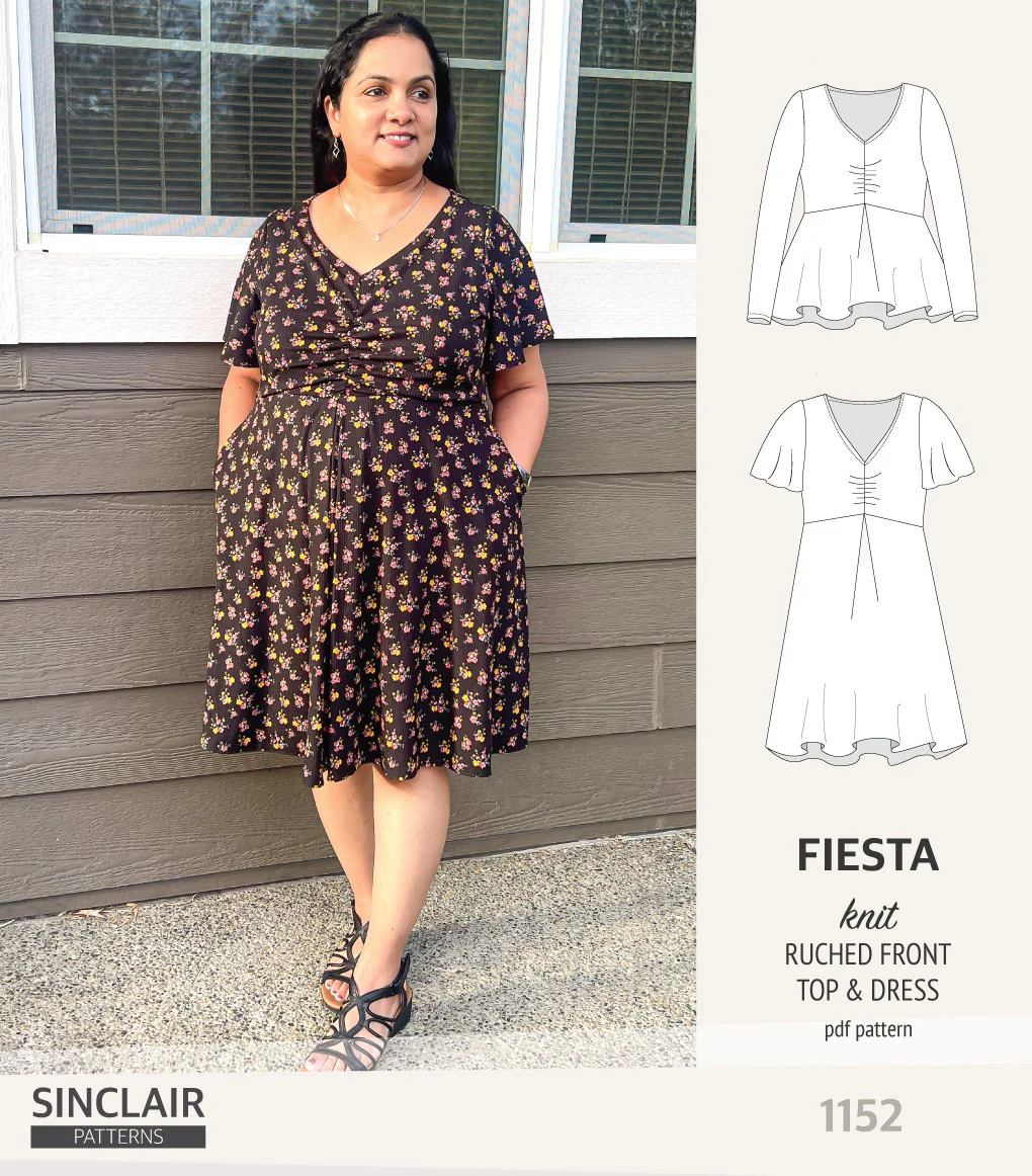 Fiesta ruched bust knit top and dress (PDF) - Image 16