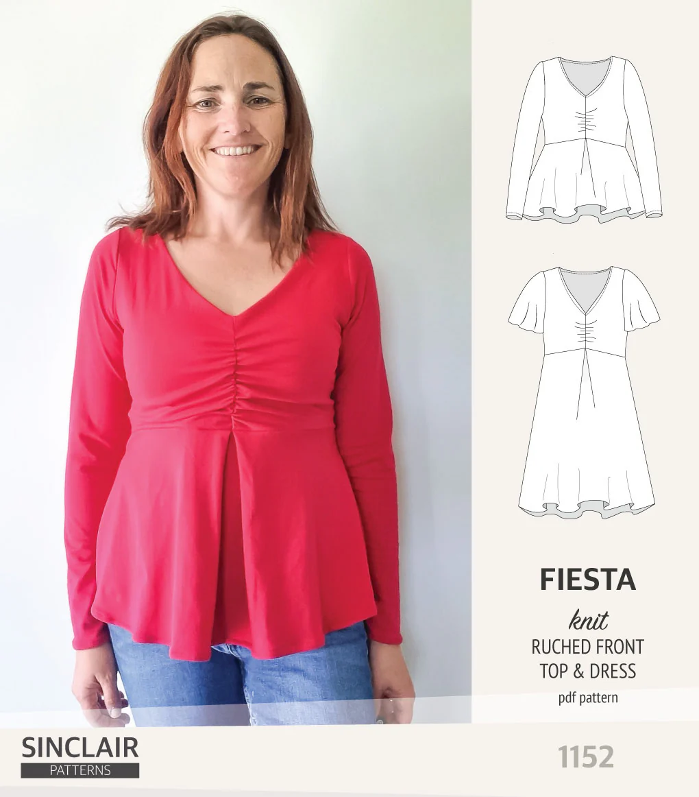 Fiesta ruched bust knit top and dress (PDF) - Image 19