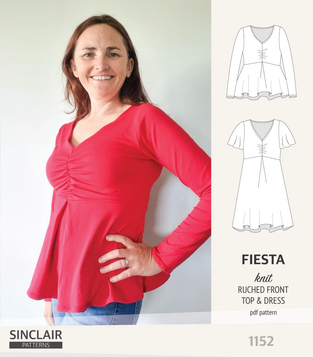 Fiesta ruched bust knit top and dress (PDF) - Image 20