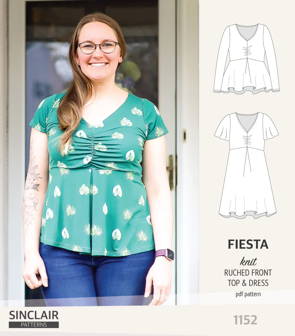Fiesta ruched bust knit top and dress (PDF) - Image 23