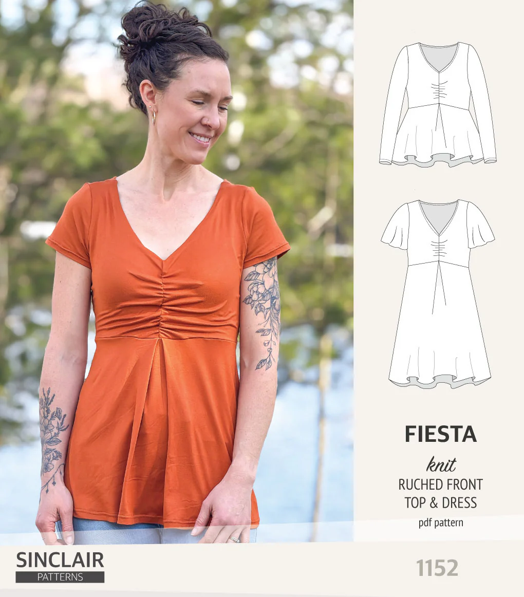 Fiesta ruched bust knit top and dress (PDF) - Image 24