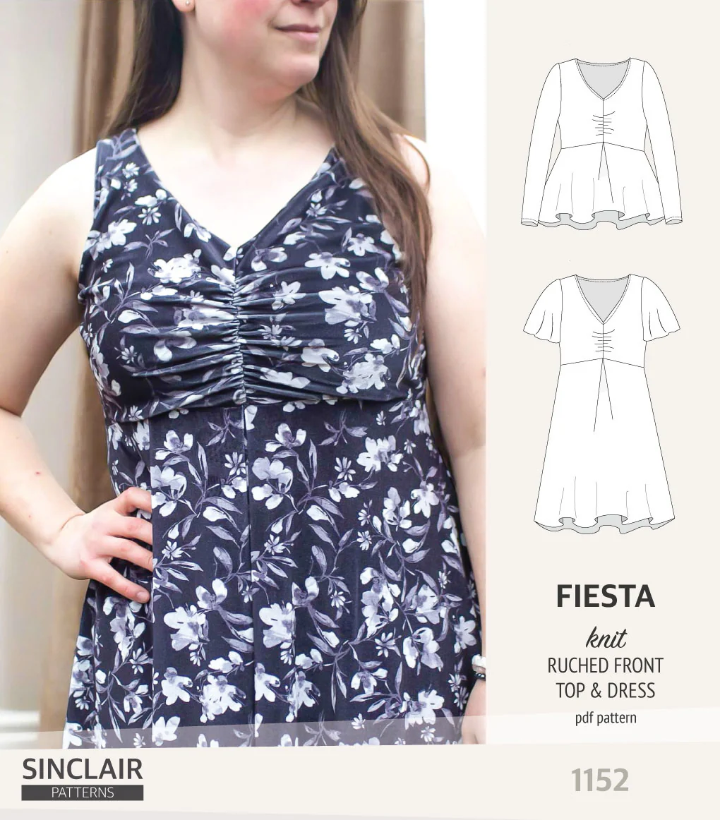 Fiesta ruched bust knit top and dress (PDF) - Image 27